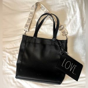 Rae Dunn love crossbody/tote style bag and wallet